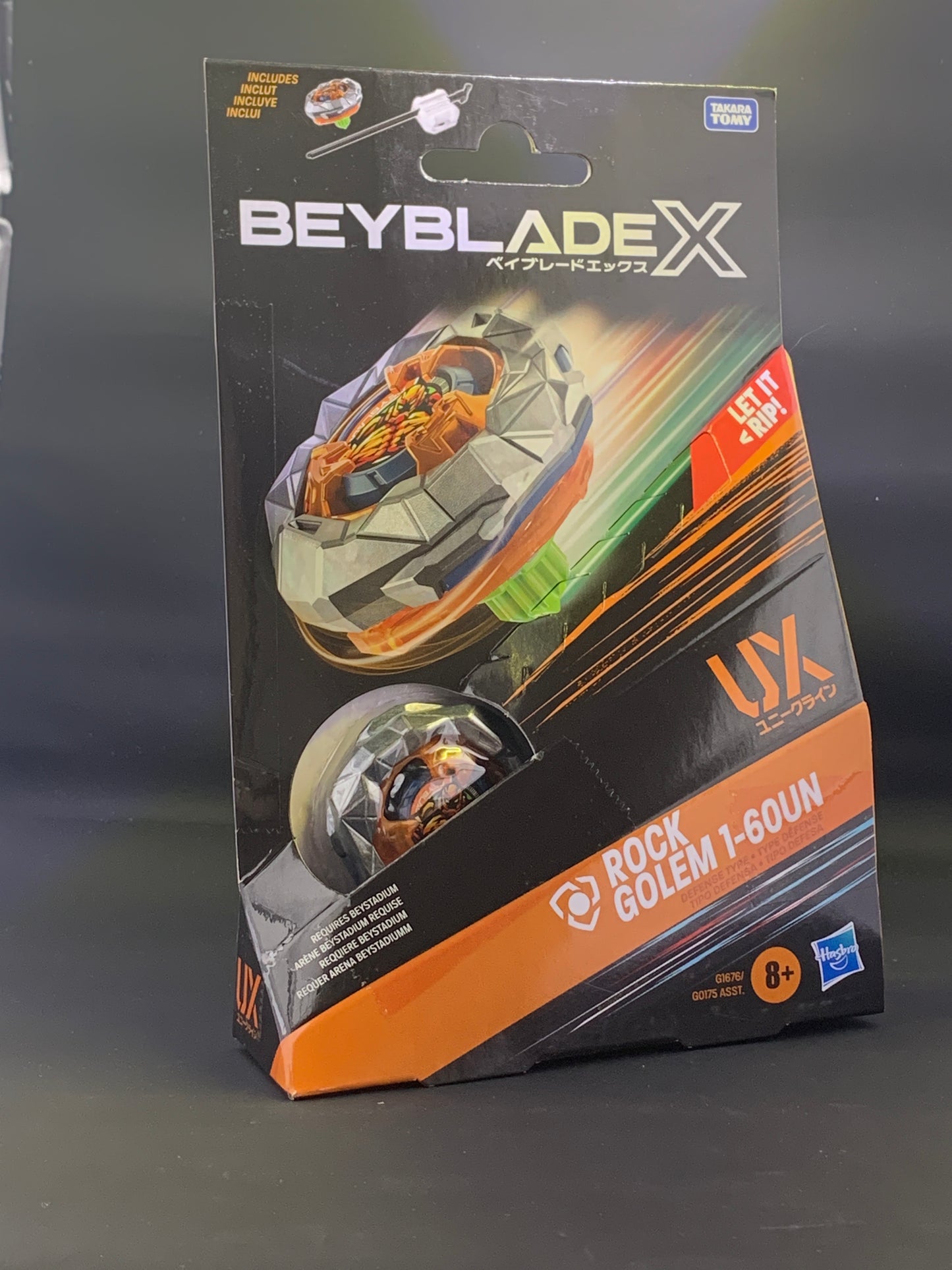 Hasbro Beyblade X Rock Golem 1-60 UN (UX Series) Starter Pack
