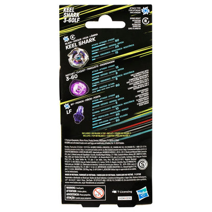 Hasbro Beyblade X Keel Shark 3-60LF Booster