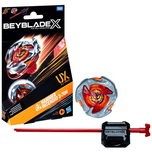 Hasbro Beyblade X Hammer Incendio 3-70H (UX Series) Starter Kit