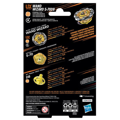 Hasbro Beyblade X Wizard Rod 5-70DB (UX Series) Starter Kit