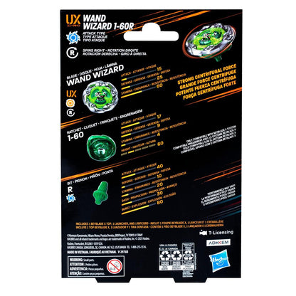 Hasbro Beyblade X Wand Wizard 1-60 Rush (UX Series) Starter Pack