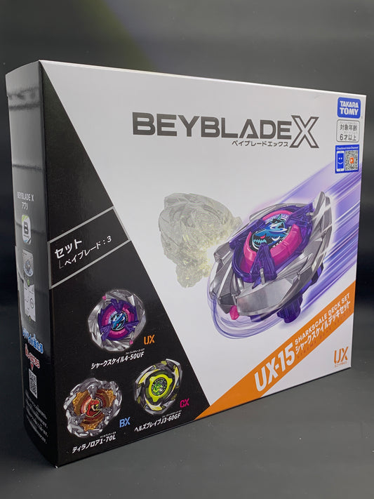 Takara Tomy Beyblade X Shark Scale Deck Set UX-15