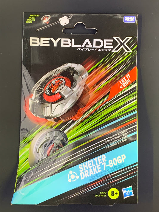 Hasbro Beyblade X Shelter Drake 7-80 GP (UX Series) Starter Pack