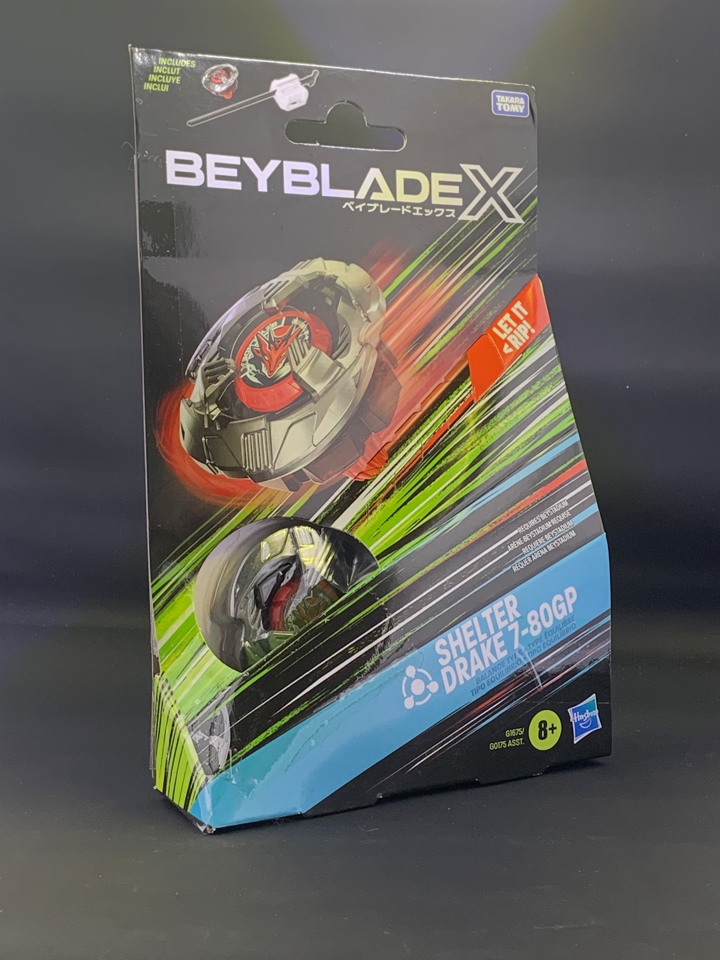 Hasbro Beyblade X Shelter Drake 7-80 GP (UX Series) Starter Pack